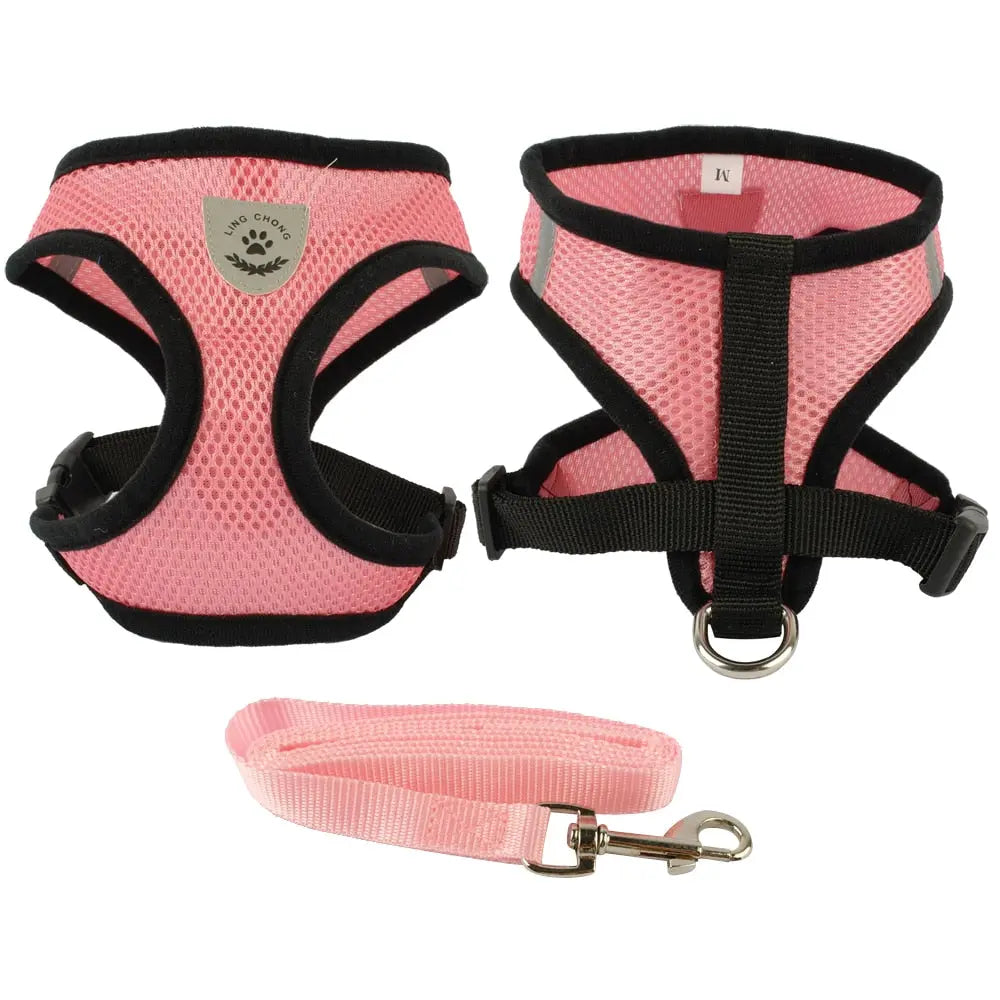 Breathable Mesh Small Dog Pet Harness Streetsharks