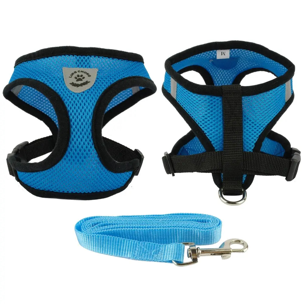 Breathable Mesh Small Dog Pet Harness Streetsharks