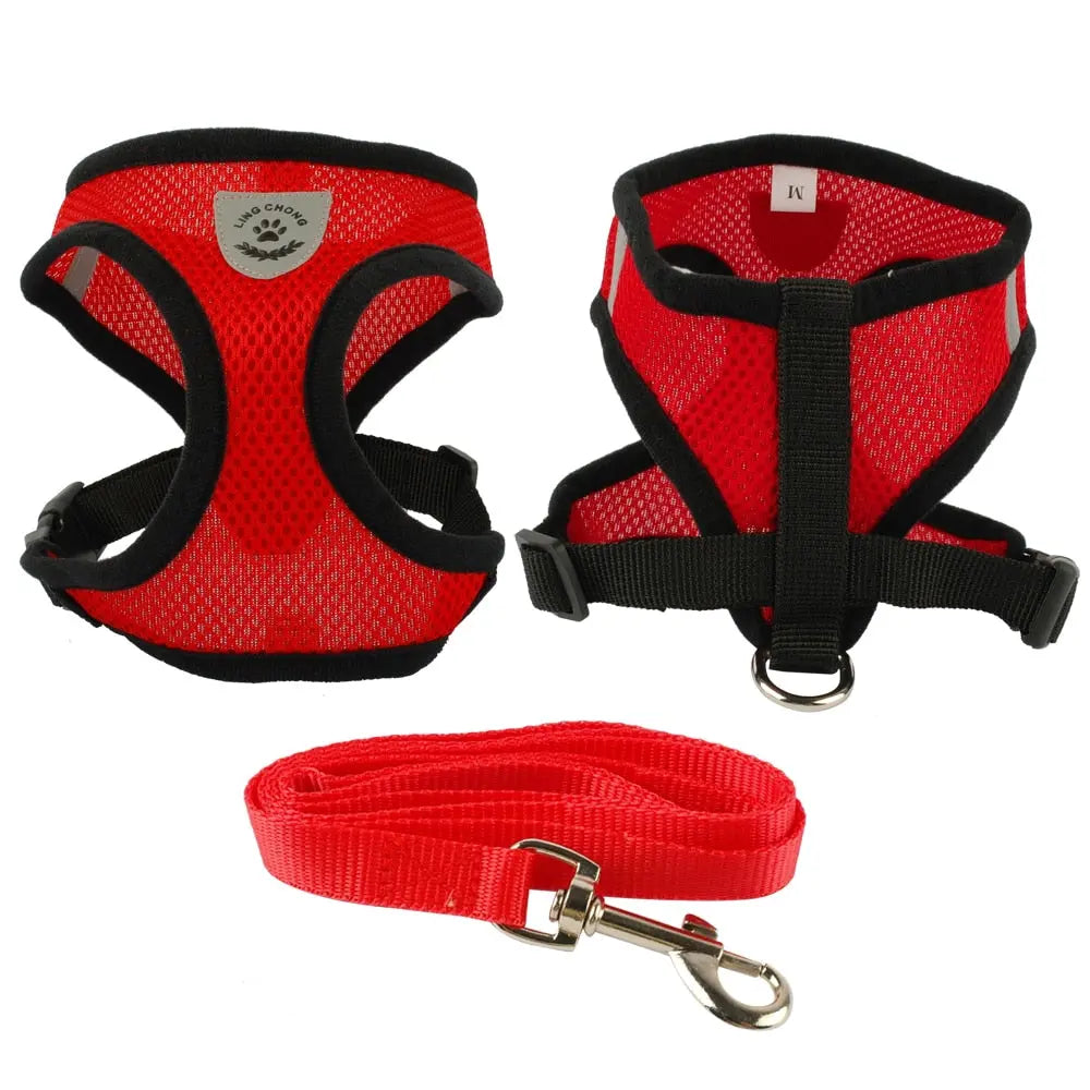 Breathable Mesh Small Dog Pet Harness Streetsharks