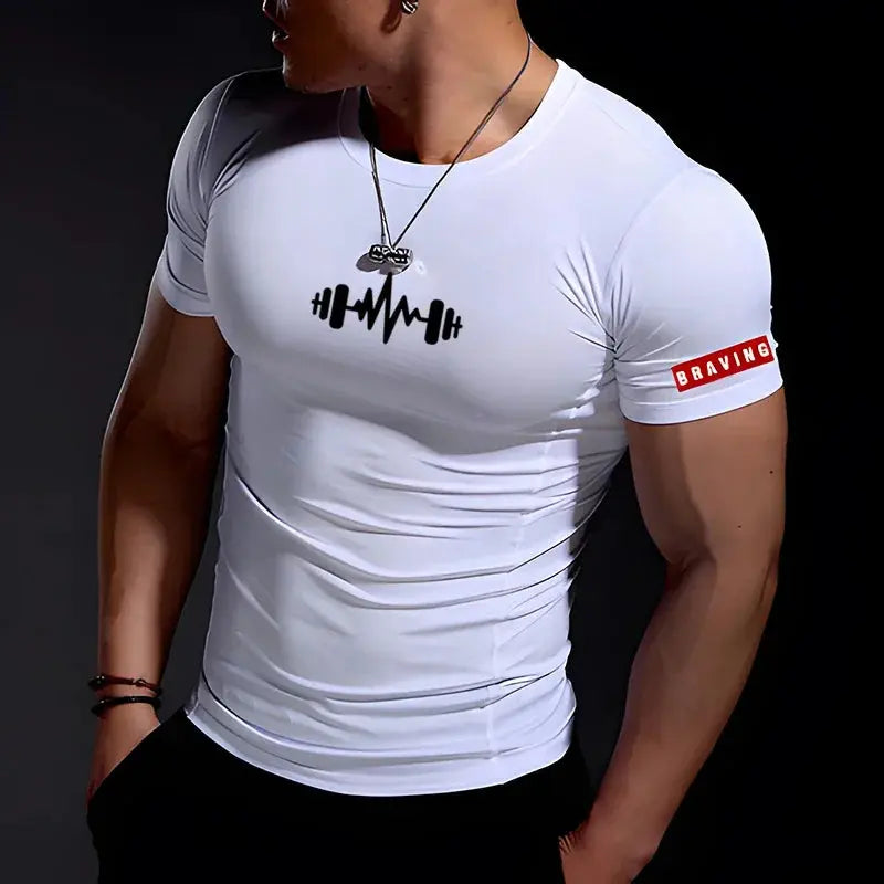 Breathable T-Shirt Sports Gym Sportswear Oversized Summer Casual Comfortable Tight-Fitting T-Shirt Streetsharks