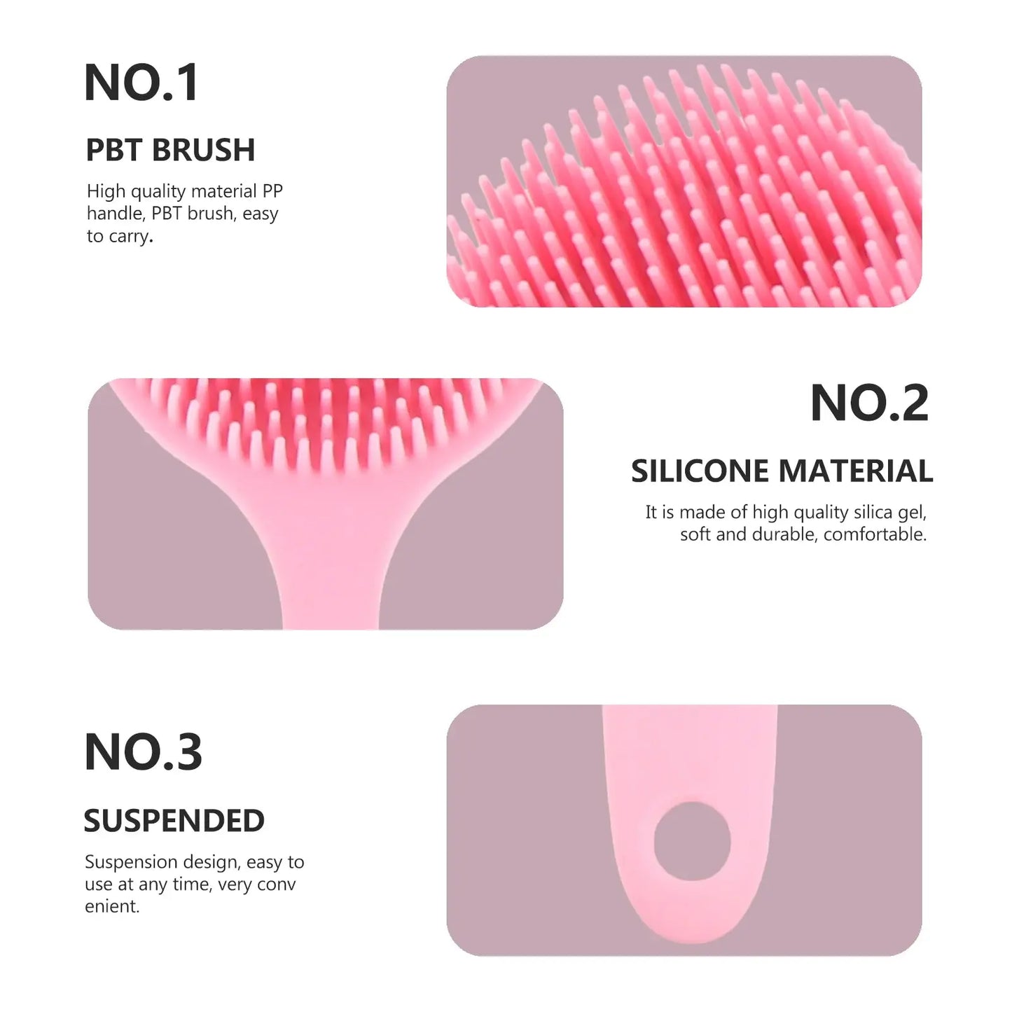 Brush Dry Brush For Body Body Shower Silicone Bath Handle Exfoliating Brushes Long Bathing Exfoliator Scalp Dry Shampoo Scrub Streetsharks