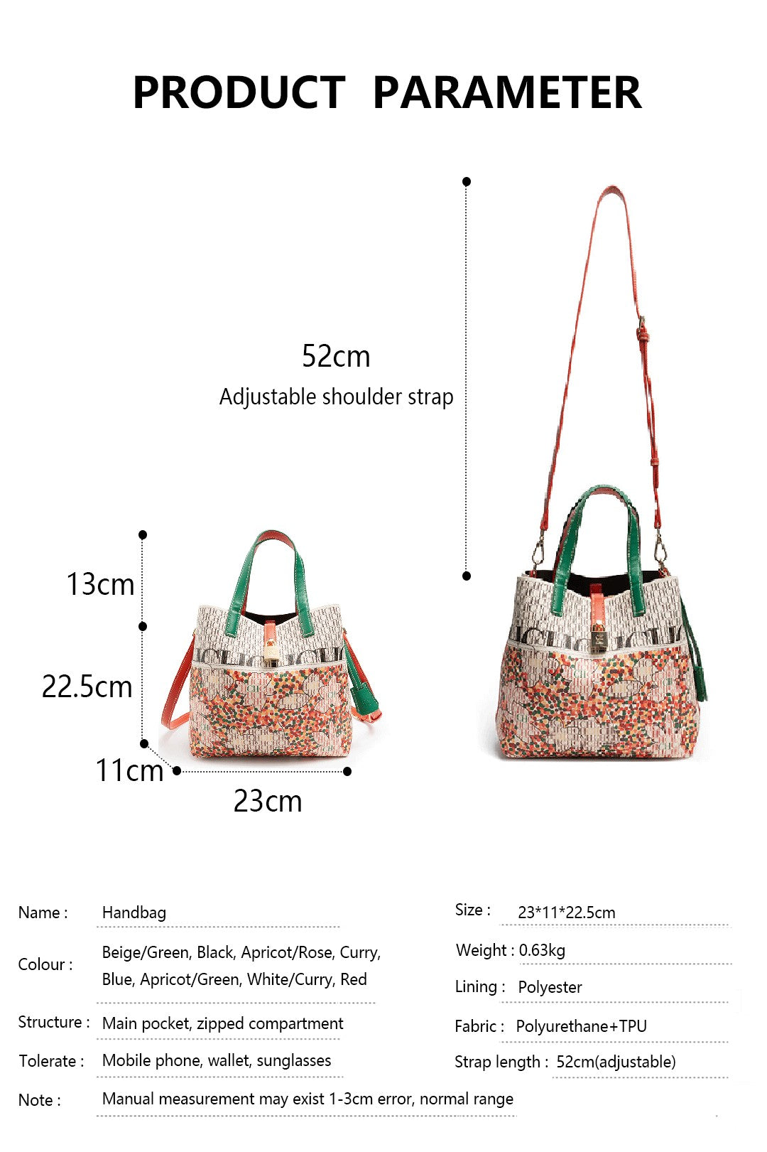 CH Exquisite Flower Printed Women's Leather Bag Fashion Design Women's Handbag Printed Women's Shoulder Large Capacity Bag Streetsharks