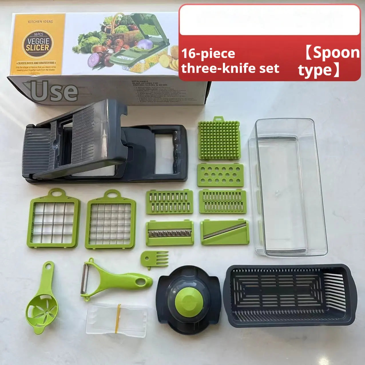 Chopper Storage Fantastic Kitchen Shred Dicing Slicer Vegetable Cutting StreetSharks