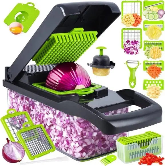 Chopper Storage Fantastic Kitchen Shred Dicing Slicer Vegetable Cutting StreetSharks