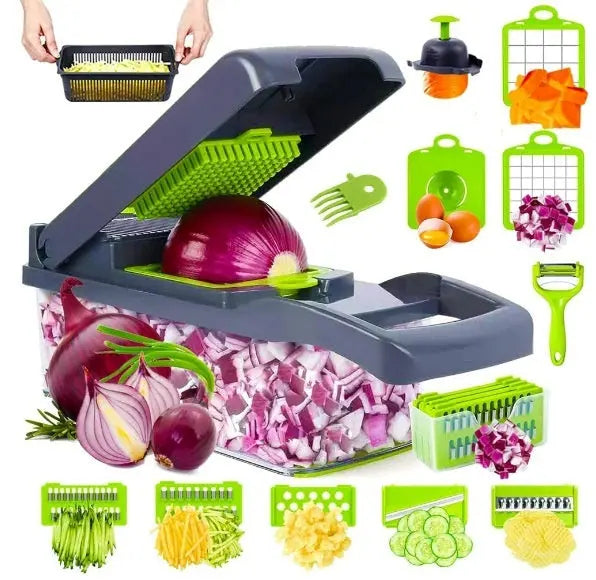 Chopper Storage Fantastic Kitchen Shred Dicing Slicer Vegetable Cutting StreetSharks