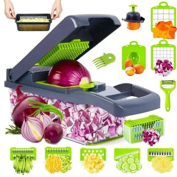 Chopper Storage Fantastic Kitchen Shred Dicing Slicer Vegetable Cutting StreetSharks