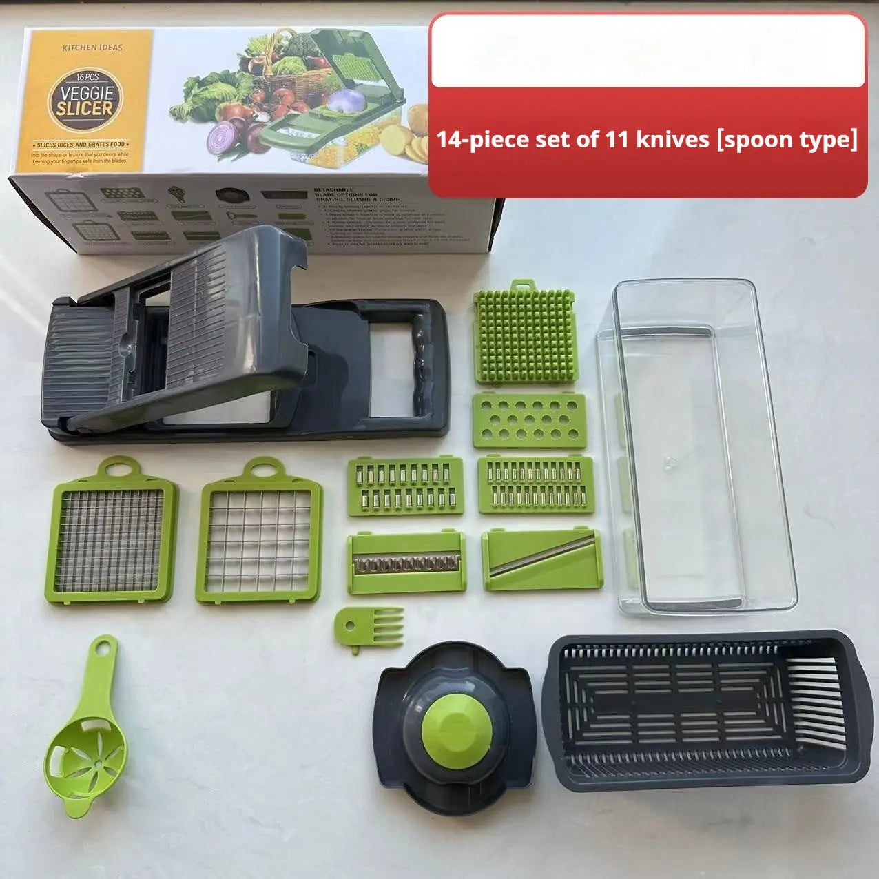 Chopper Storage Fantastic Kitchen Shred Dicing Slicer Vegetable Cutting StreetSharks