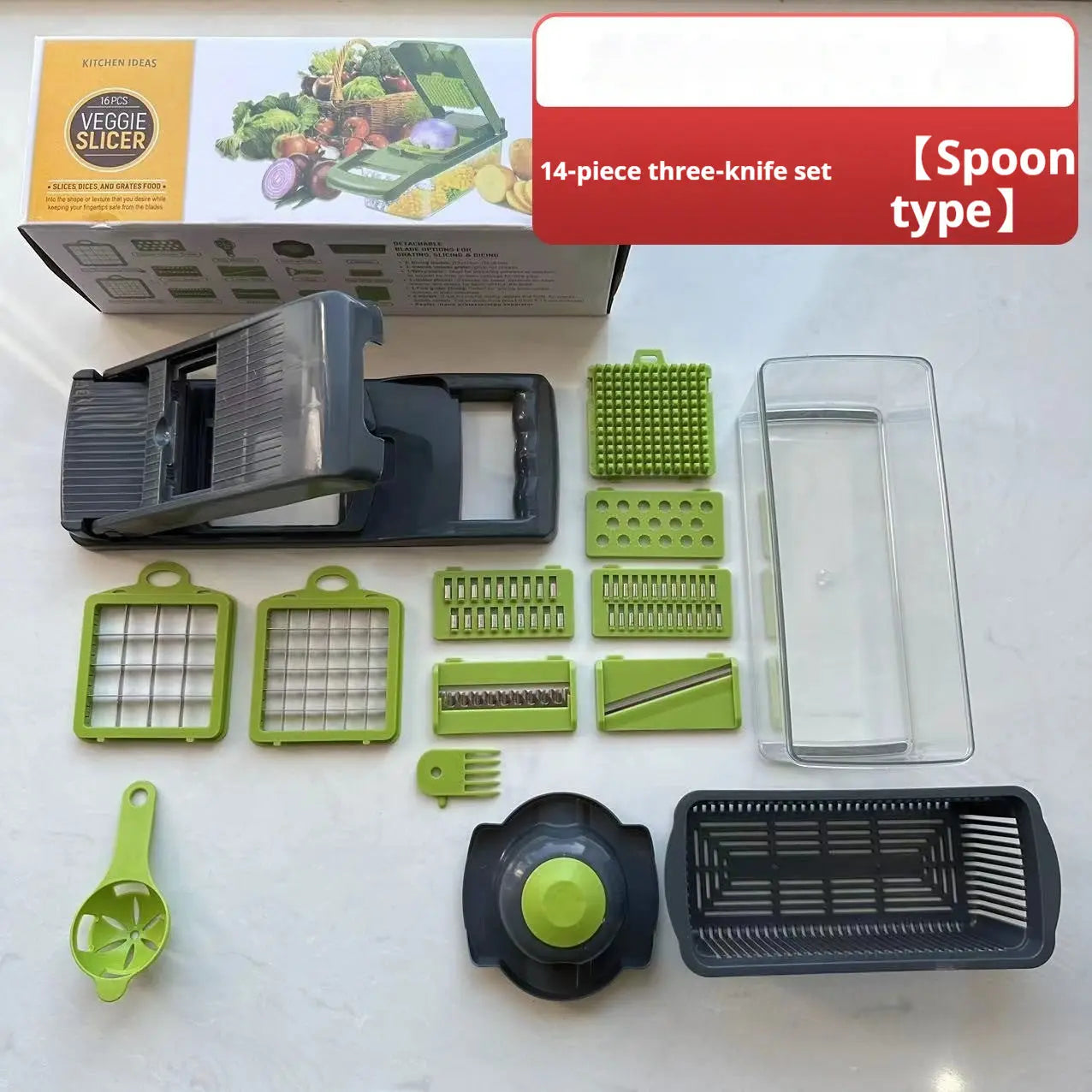 Chopper Storage Fantastic Kitchen Shred Dicing Slicer Vegetable Cutting StreetSharks