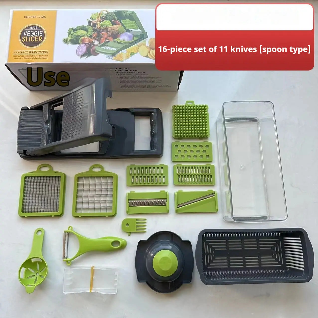 Chopper Storage Fantastic Kitchen Shred Dicing Slicer Vegetable Cutting StreetSharks