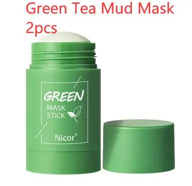 Clay Stick Oil Control Green Tea Mask  for Acne Skin Care with Seaweed Mask StreetSharks