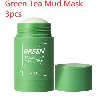 Clay Stick Oil Control Green Tea Mask  for Acne Skin Care with Seaweed Mask StreetSharks