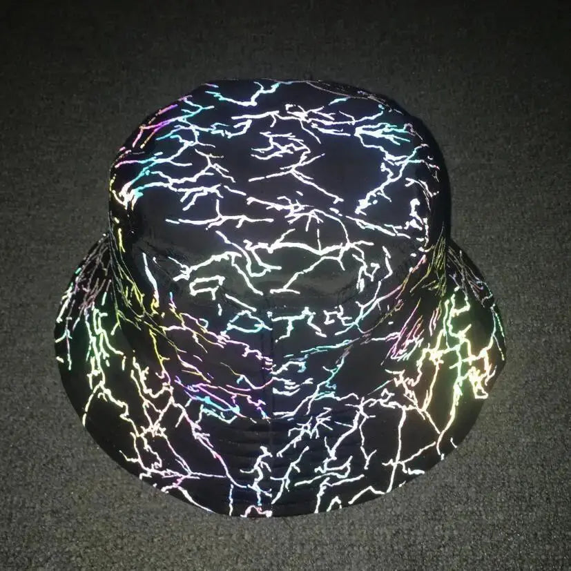 Cool Rainbow Reflective Light Baseball Cap Unisex Maple Leaf Adjustable Hip Hop Rock Hats Snapback Women Men Club Hat Streetwear - Streetsharks