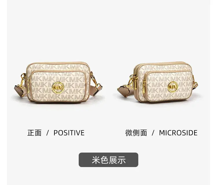 Crossbody Bag 2024 New High Quality PU Leather Luxury Retro Fashion Printed Women's Chest Bag Versatile Broadband Shoulder Bag Streetsharks