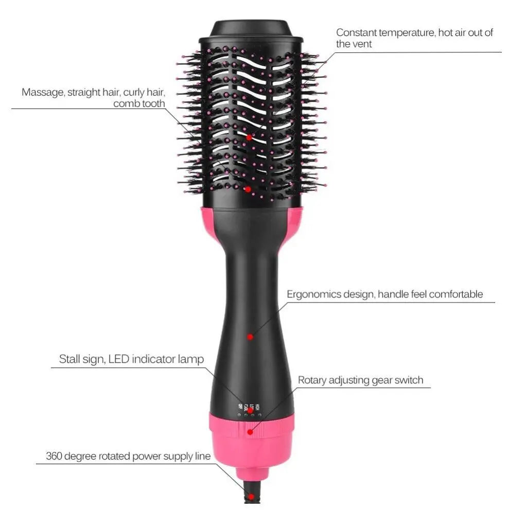 Curling Comb Straightening in One Step: Electric Hair Dryer Comb StreetSharks