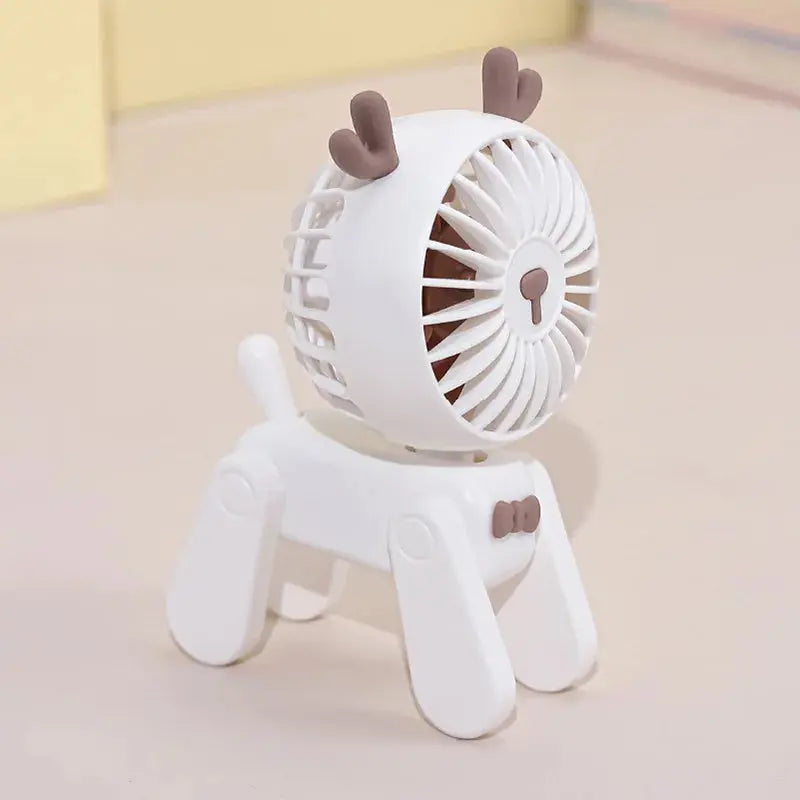 Cute Pet Model Desktop Fans Rechargeable USB Small Electric Fan Mini Portable Creative Cartoon Dormitory Office Decoration Fan - Streetsharks