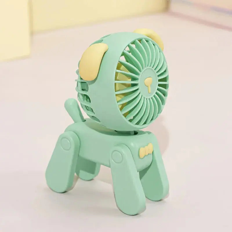 Cute Pet Model Desktop Fans Rechargeable USB Small Electric Fan Mini Portable Creative Cartoon Dormitory Office Decoration Fan - Streetsharks