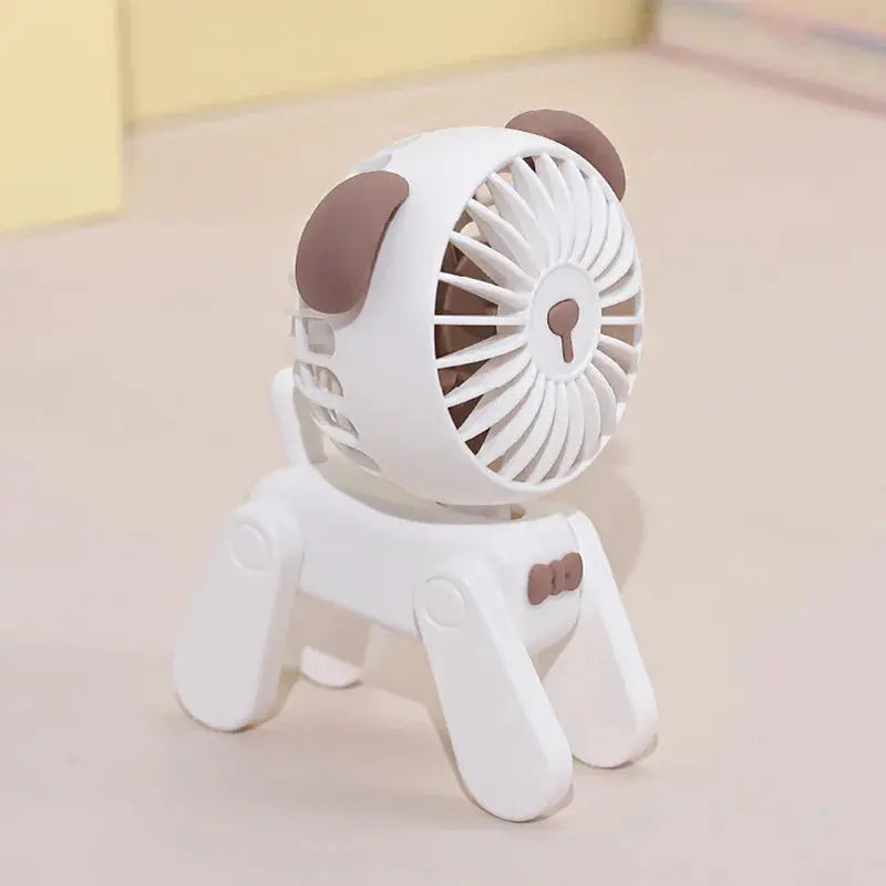 Cute Pet Model Desktop Fans Rechargeable USB Small Electric Fan Mini Portable Creative Cartoon Dormitory Office Decoration Fan - Streetsharks