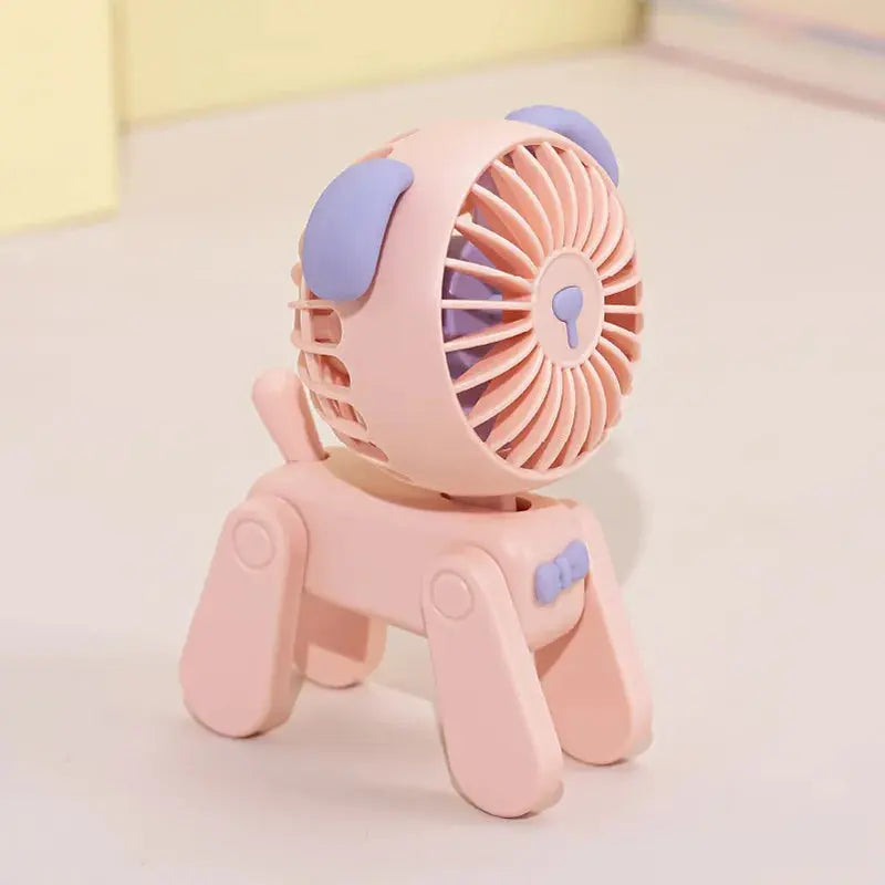 Cute Pet Model Desktop Fans Rechargeable USB Small Electric Fan Mini Portable Creative Cartoon Dormitory Office Decoration Fan - Streetsharks