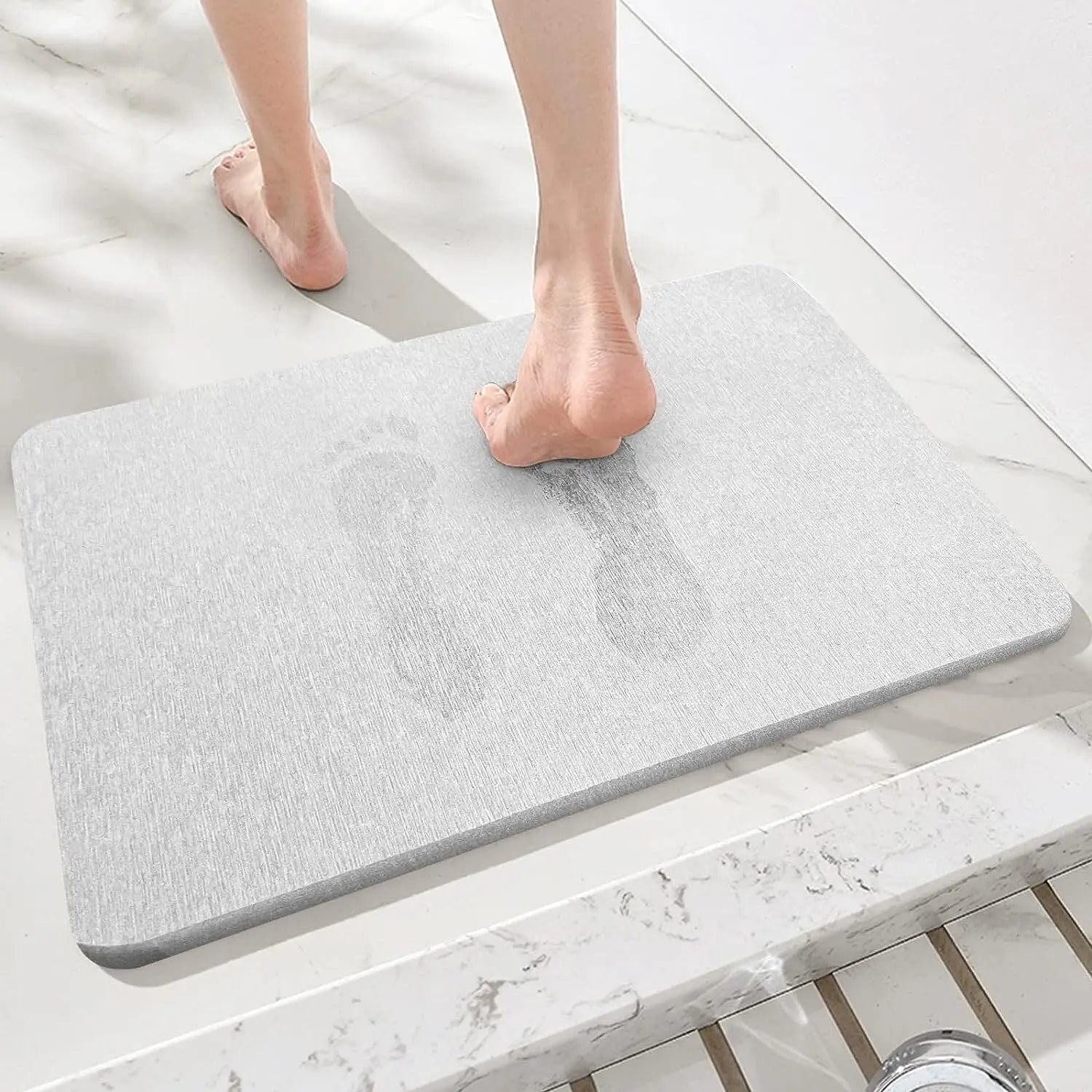 Diatomite Stone Bath Mat Absorbent Drying Bathstone Bathmat Rugs Non-Slip Mat StreetSharks