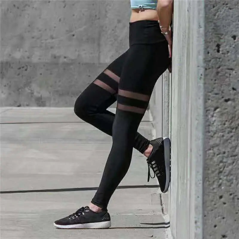 Double Loop Sheer Yoga Tights Streetsharks