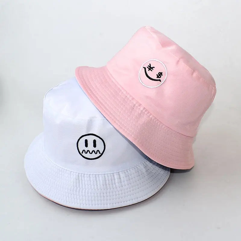 Double-sided Men&#39;s And Women&#39;s Cotton Bucket Hats Ladies Summer Sunscreen Panama Sun Hats Outdoor Fisherman Hats Streetsharks