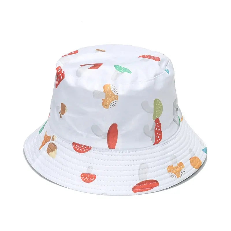 Double-sided Men&#39;s And Women&#39;s Cotton Bucket Hats Ladies Summer Sunscreen Panama Sun Hats Outdoor Fisherman Hats Streetsharks