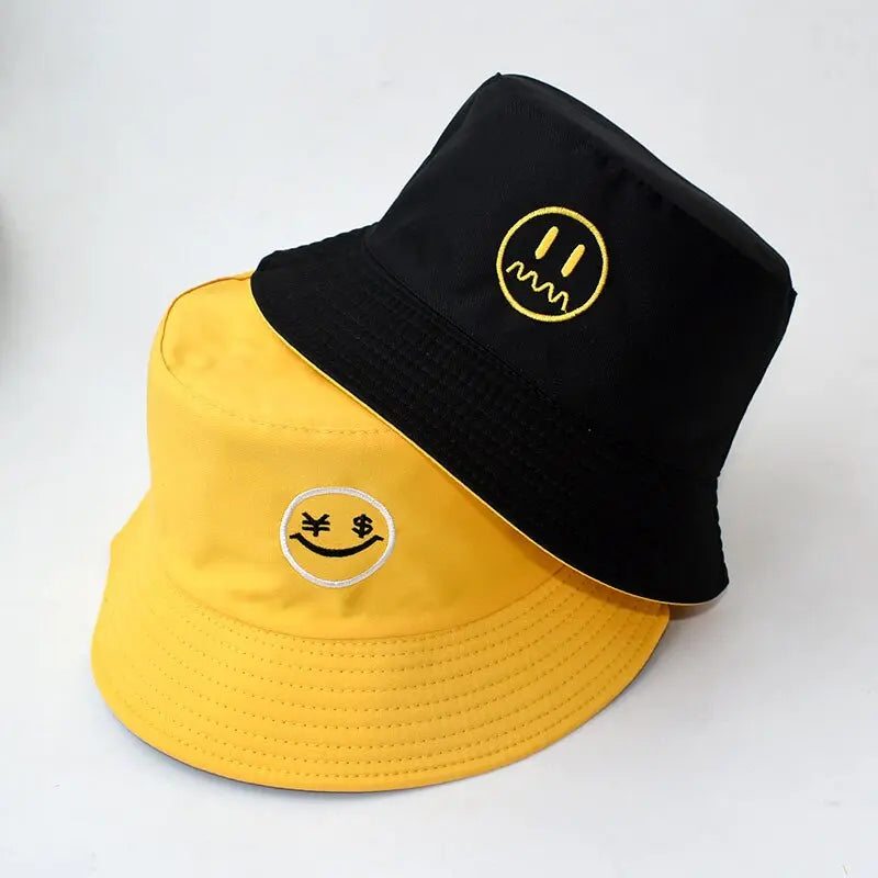 Double-sided Men&#39;s And Women&#39;s Cotton Bucket Hats Ladies Summer Sunscreen Panama Sun Hats Outdoor Fisherman Hats Streetsharks