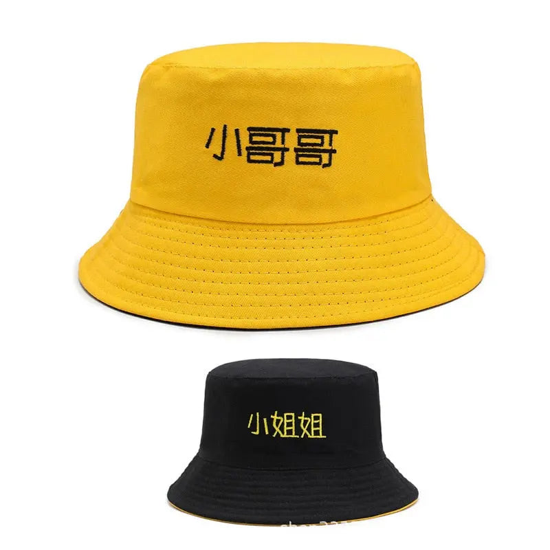 Double-sided Men&#39;s And Women&#39;s Cotton Bucket Hats Ladies Summer Sunscreen Panama Sun Hats Outdoor Fisherman Hats Streetsharks