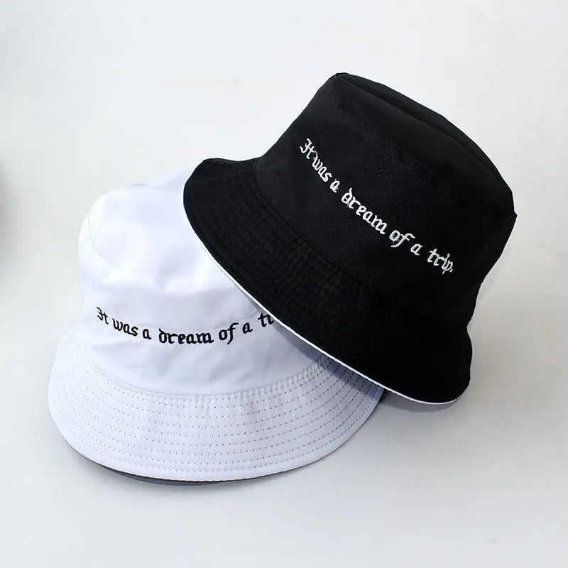 Double-sided Men&#39;s And Women&#39;s Cotton Bucket Hats Ladies Summer Sunscreen Panama Sun Hats Outdoor Fisherman Hats Streetsharks