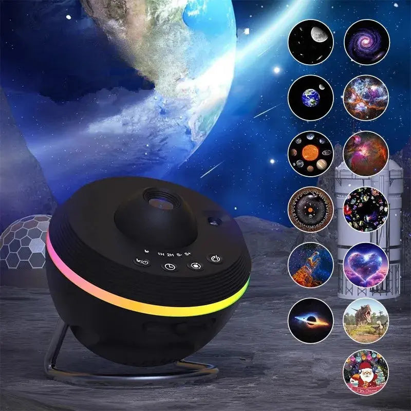 Dynamic Meteor 13 In 1 Ultra Clear Galaxy Projector Lamp Rotary Space Ball Planetarium Projector Lights For Kids Gift Streetsharks