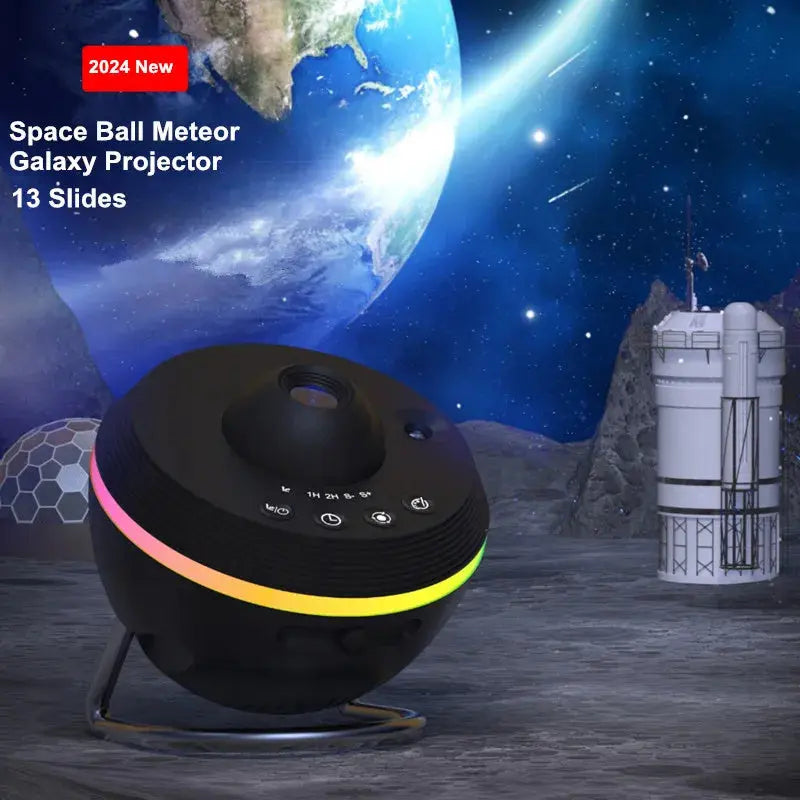 Dynamic Meteor 13 In 1 Ultra Clear Galaxy Projector Lamp Rotary Space Ball Planetarium Projector Lights For Kids Gift Streetsharks