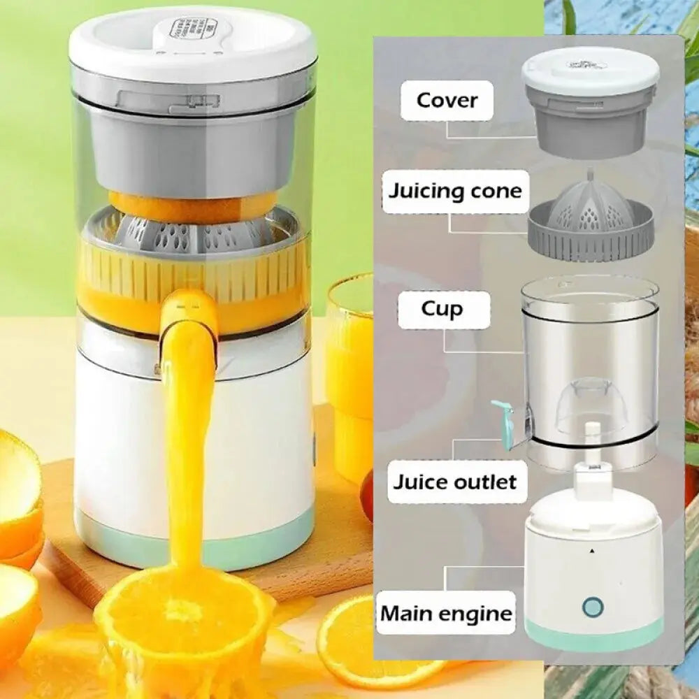 Electric Citrus Juicer Juice Squeezer Portable Press Machine Fruit Extractor UK StreetSharks