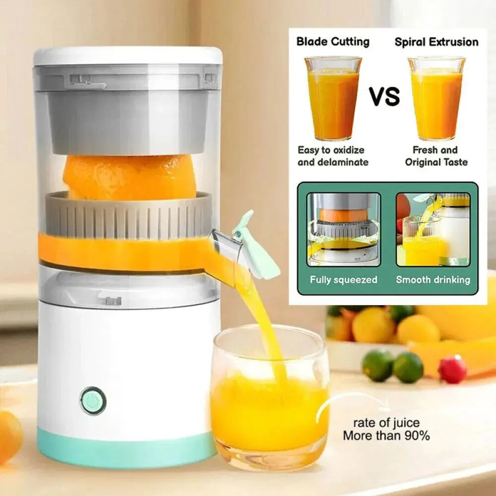 Electric Citrus Juicer Juice Squeezer Portable Press Machine Fruit Extractor UK StreetSharks