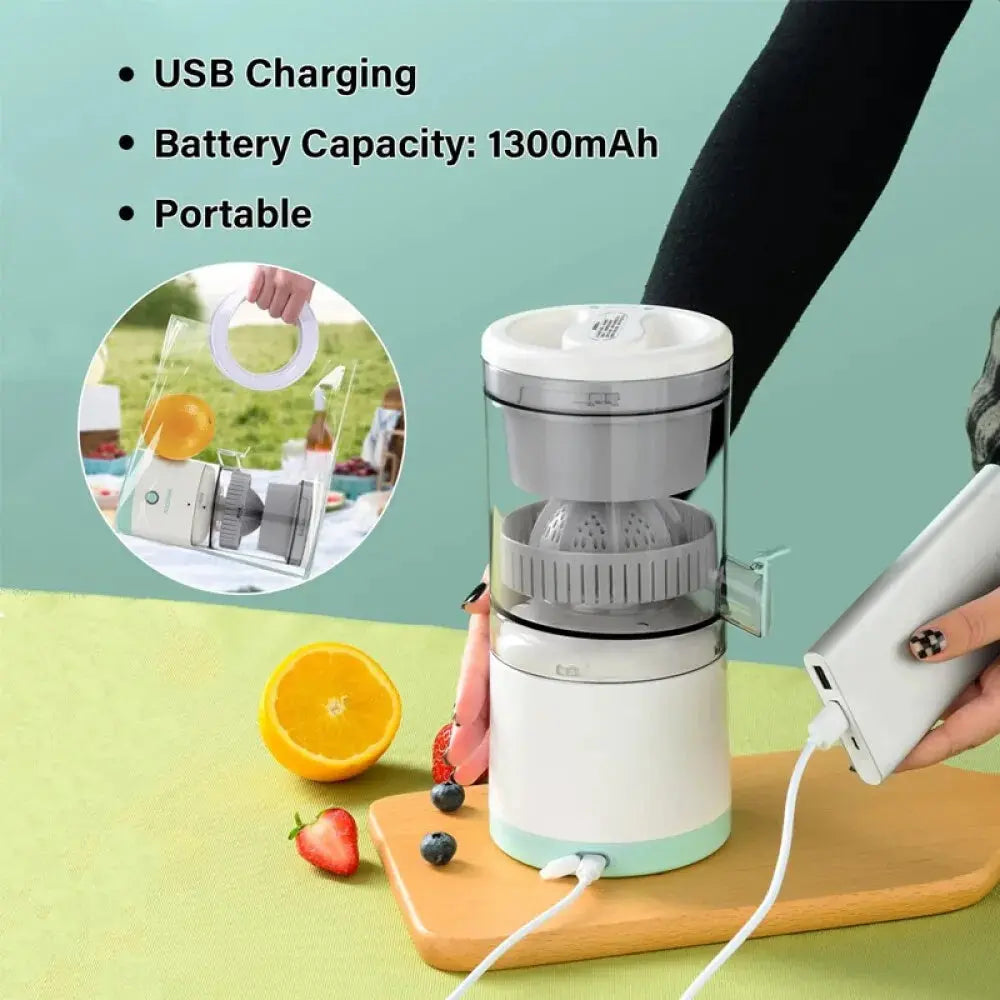 Electric Citrus Juicer Juice Squeezer Portable Press Machine Fruit Extractor UK StreetSharks