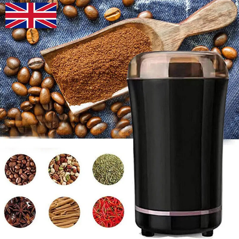 Electric Coffee Grinder Grinding Mill Nut Bean Spice Matte Blade Blender StreetSharks