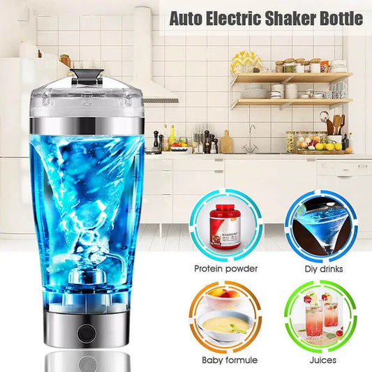 Electric Protein Shake Stirrer USB Shake Bottle Milk Coffee Blender Kettle Sports And Fitness Charging Electric Shaker Cup Streetsharks