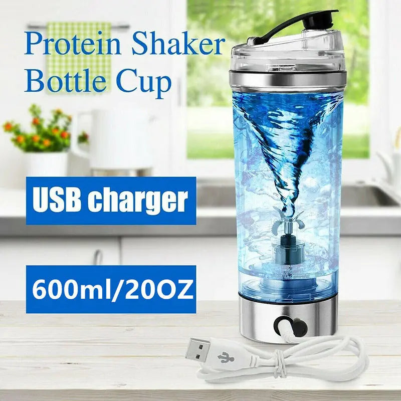 Electric Protein Shake Stirrer USB Shake Bottle Milk Coffee Blender Kettle Sports And Fitness Charging Electric Shaker Cup Streetsharks