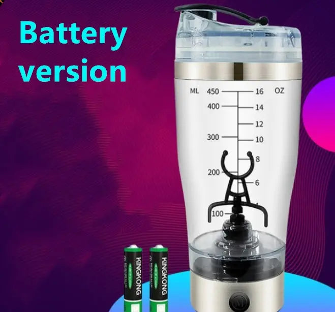 Electric Protein Shake Stirrer USB Shake Bottle Milk Coffee Blender Kettle Sports And Fitness Charging Electric Shaker Cup Streetsharks