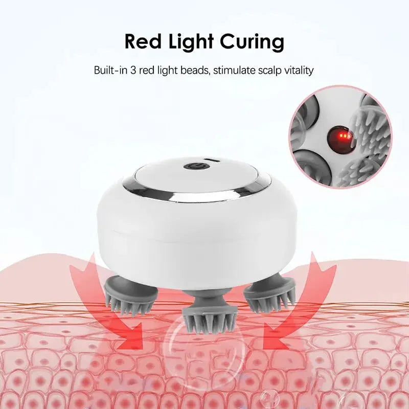 Electric Scalp Massager Pet Cat Head Massager Massage Claws Body Deep Tissue Kneading Vibration Roller Rechargeable Health Care Streetsharks