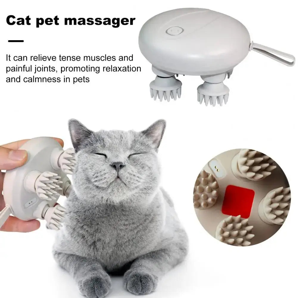 Electric Scalp Massager Waterproof Speed Adjustable Dry Wet Use Portable Handheld Hair Scalp Massager Machine Cat Accessories Streetsharks