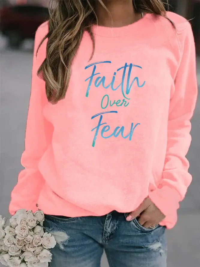 Faith Over Fear Sweater Streetsharks