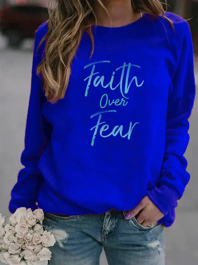 Faith Over Fear Sweater Streetsharks