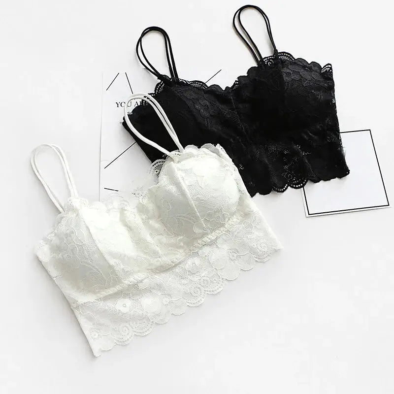 Fashion Women Bralette Bra Female Tops Hot Sale Female Lace Strap Wrapped Chest Shirt Top New Underwear Bras Streetsharks