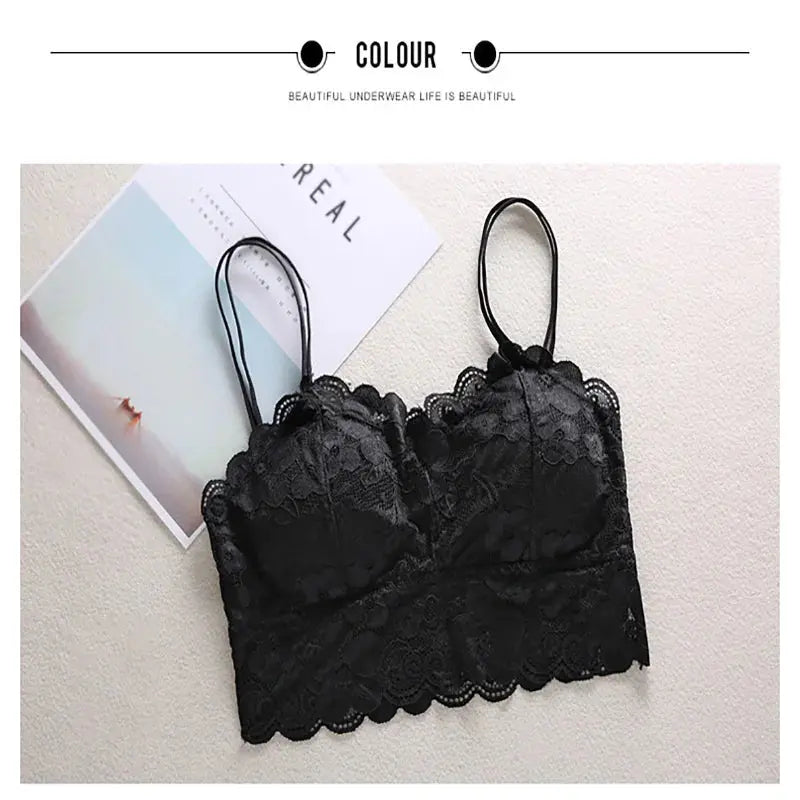 Fashion Women Bralette Bra Female Tops Hot Sale Female Lace Strap Wrapped Chest Shirt Top New Underwear Bras Streetsharks