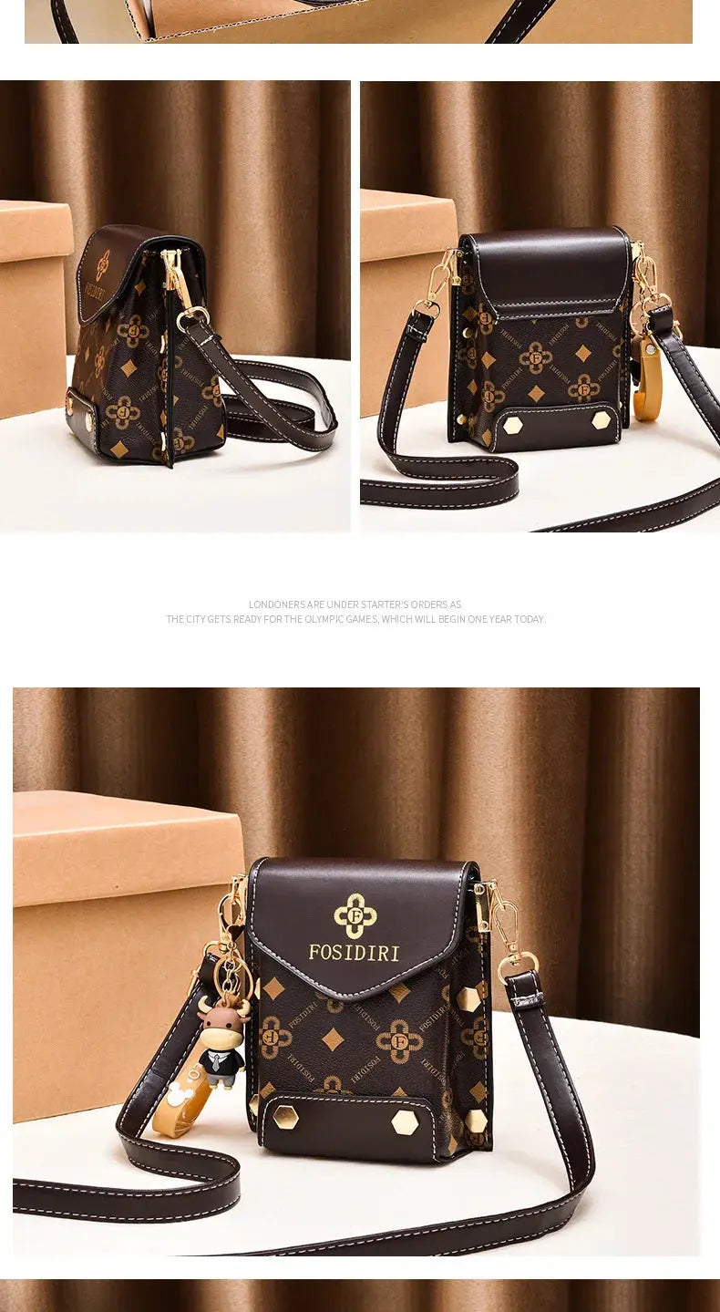 Fashion Women Pattern Shoulder Bag Hardware Chain Strap Color Block Messenger Handbag Composite Crossbody Bag Waist Bag Streetsharks