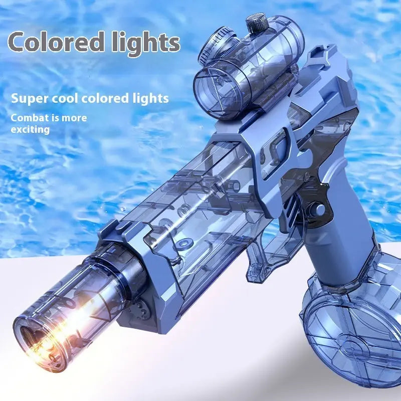 Fire Rat Electric Water Pistol Cool Light Full Automatic Water Spray Gun Summer Toy Sports Entertainment Children Gifts AC223 Streetsharks