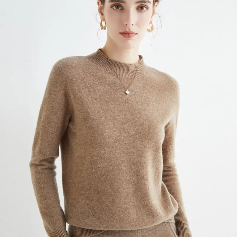 First-Line Ready-To-Wear Wool Sweater Simple Bottoming Top Streetsharks