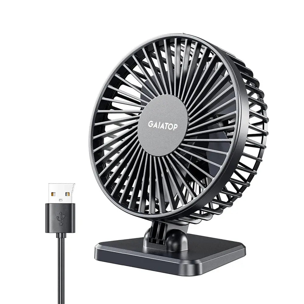 GAIATOP Mini USB Desktop Fan Portable Fan Desktop Office USB Quiet Cooling Fans Three Speed Adjustment Suitable For Home Office - Streetsharks