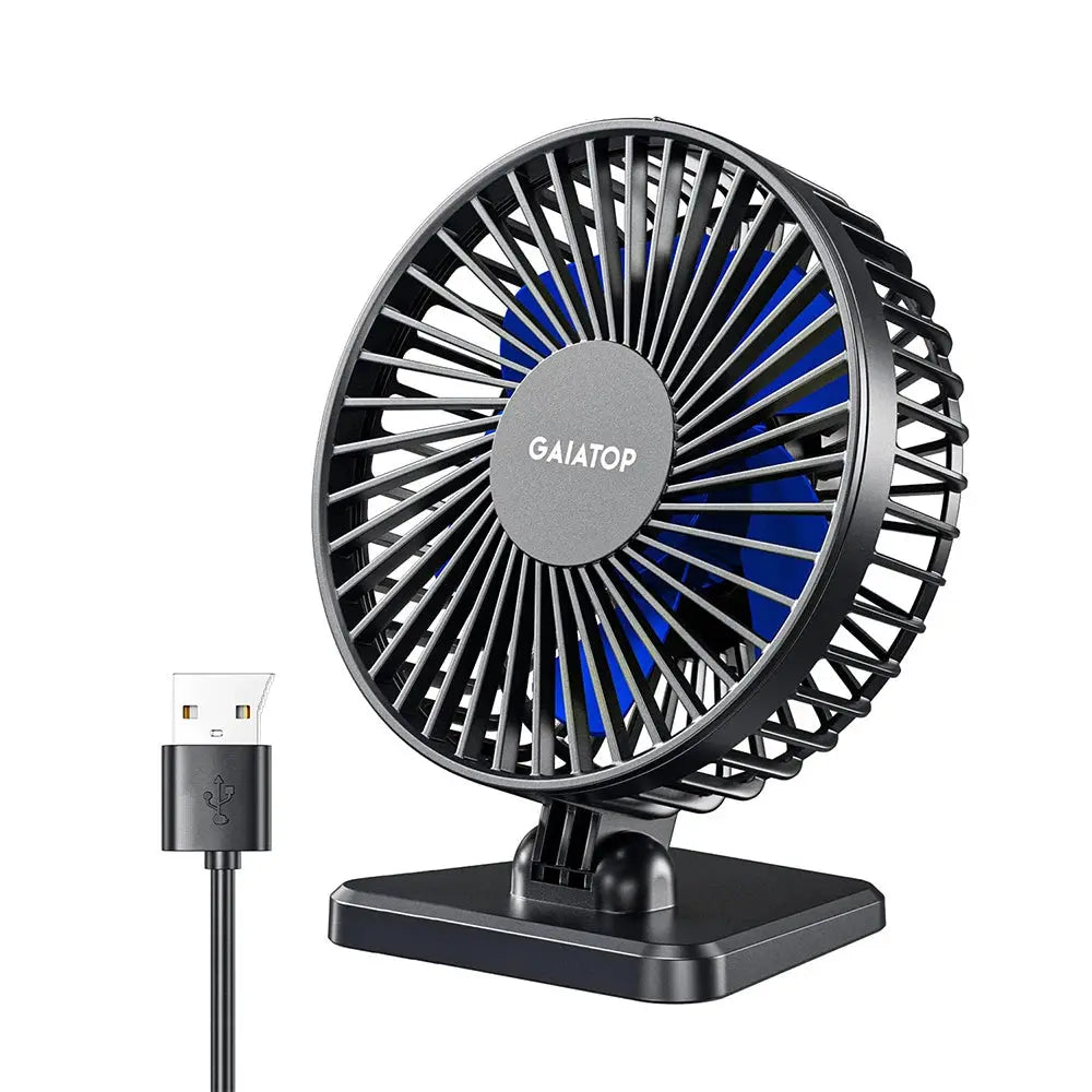 GAIATOP Mini USB Desktop Fan Portable Fan Desktop Office USB Quiet Cooling Fans Three Speed Adjustment Suitable For Home Office - Streetsharks