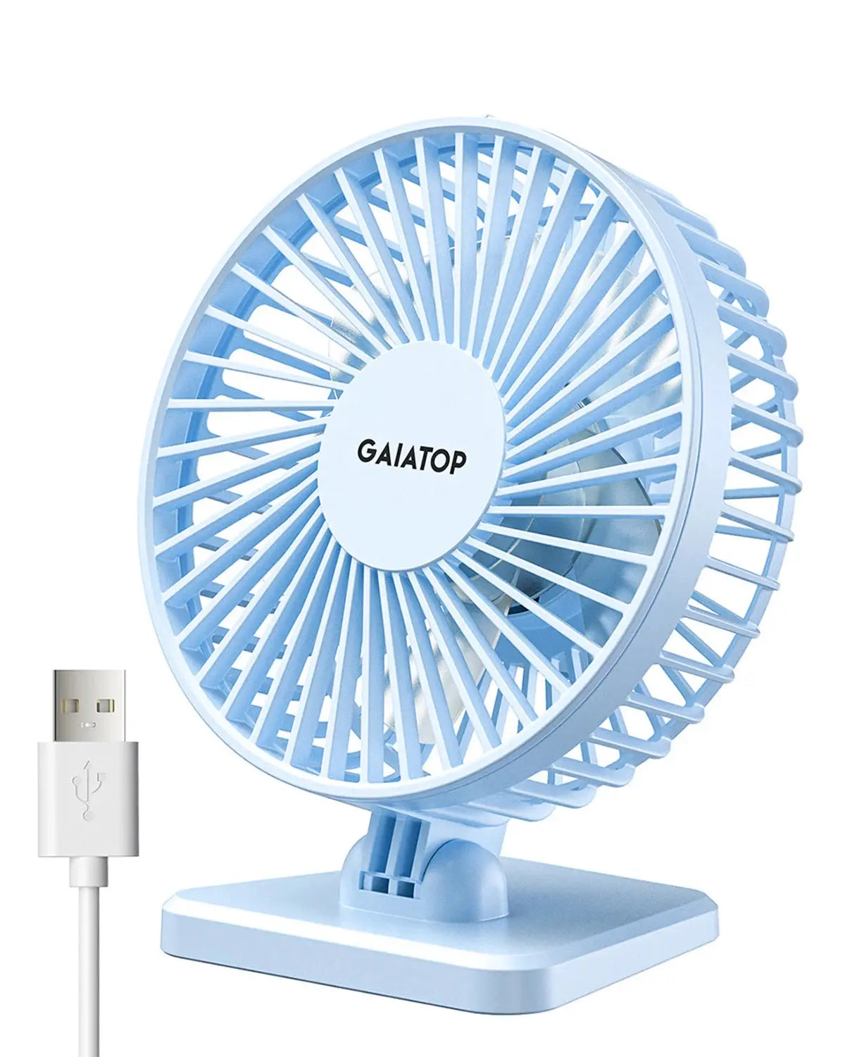 GAIATOP Mini USB Desktop Fan Portable Fan Desktop Office USB Quiet Cooling Fans Three Speed Adjustment Suitable For Home Office - Streetsharks